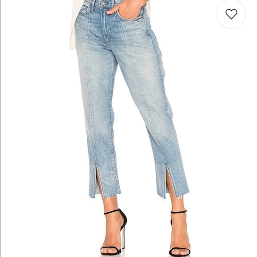 GRLFRND | Cheryl Denim Side Slit Jeans In last Dance Size 29